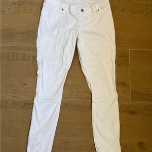 Abercrombie & Fitch White Maternity Jean Leggings size 29 long